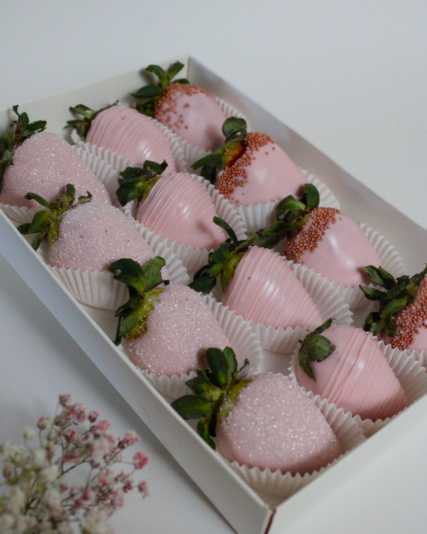 Pink Blossoms │Fresas con chocolate - MOTIVOS