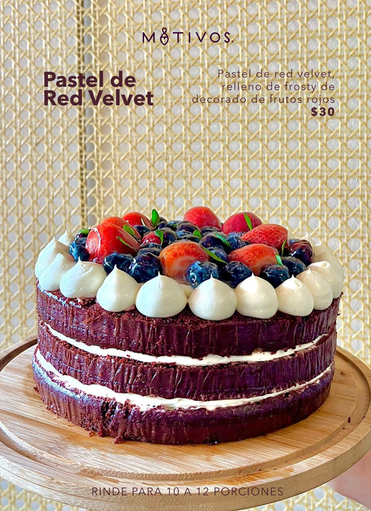 Pastel de Red Velvet - MOTIVOS