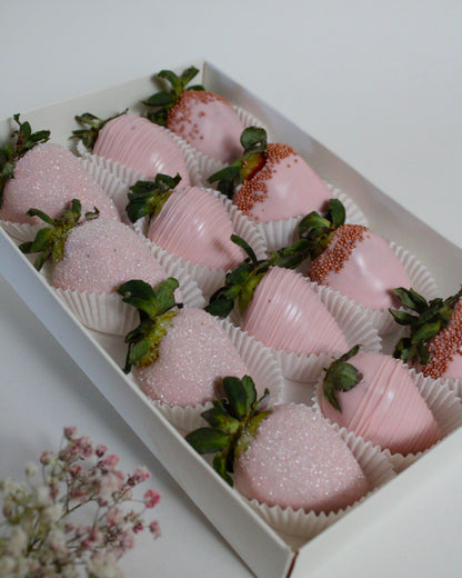 Pink Blossoms │Fresas con chocolate