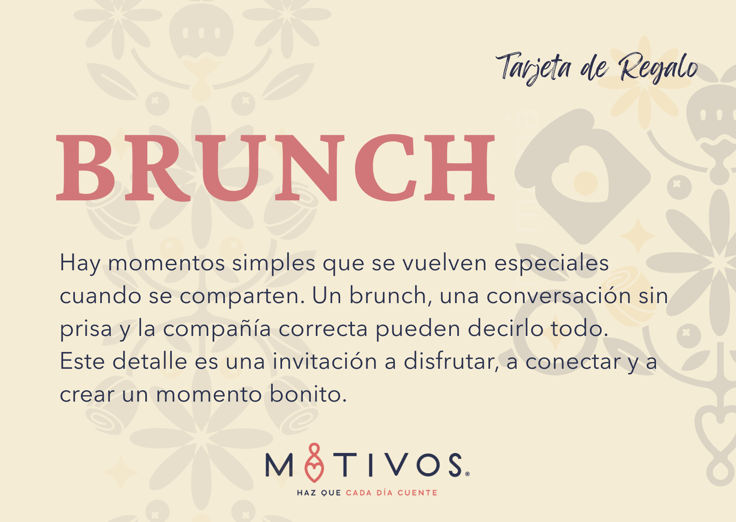 Certificado de Regalo - MOTIVOS