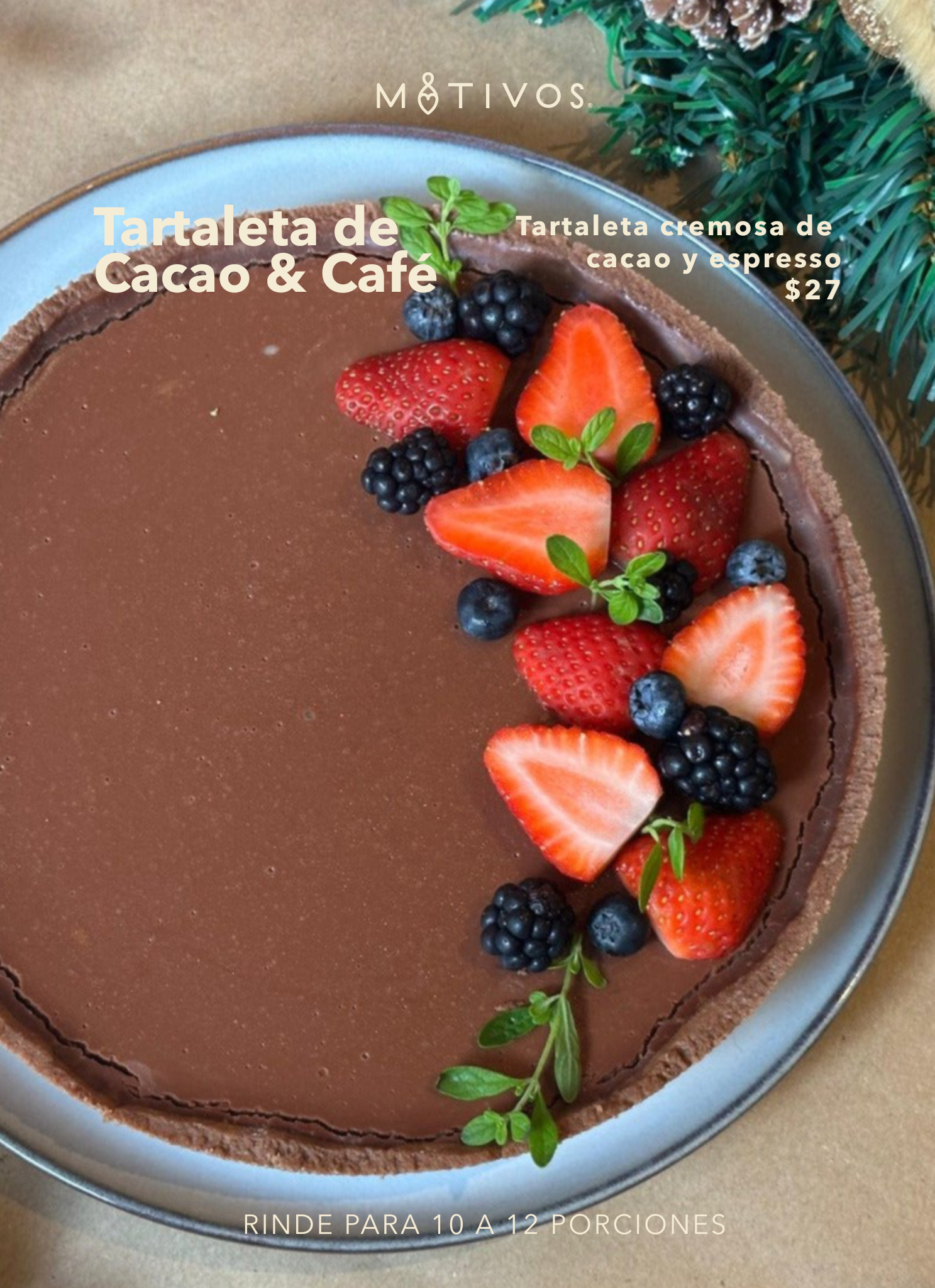 Tartaleta de Cacao & Café - MOTIVOS